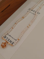 Rose Pearl Necklace | The Aethels