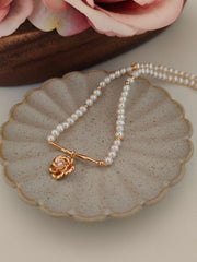 Rose Pearl Necklace | The Aethels