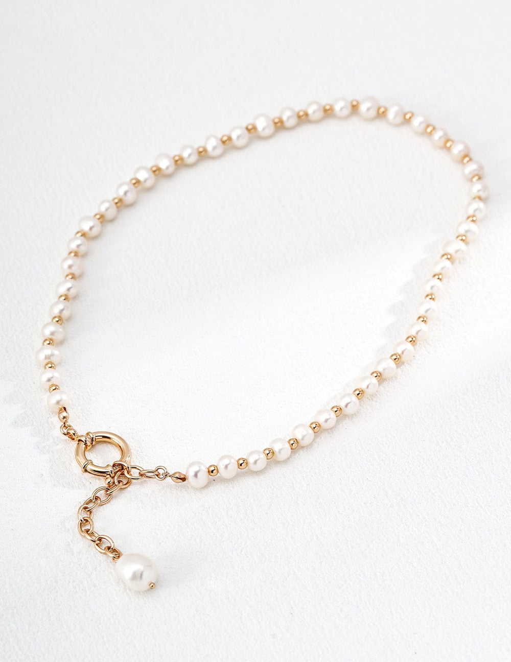 Pearl Reinvention Necklace Modern Irregular Silver Pearl Jewelry for Women