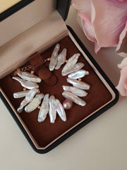 18k Gold Plated Natural Freshwater Pearl Bracelet 