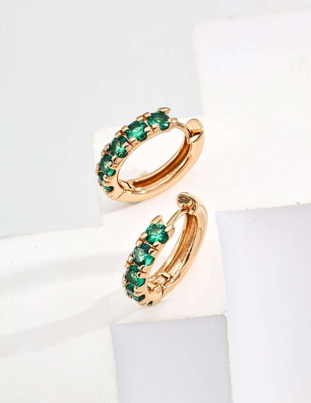 Minimalist Cubic Zirconia Stud Earrings Sparkle Jewelry 