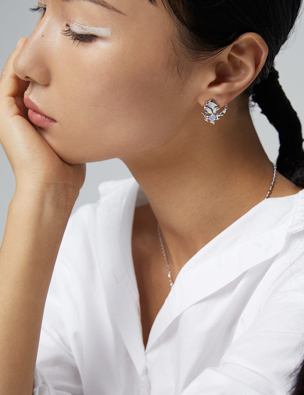 Moonstone & Pearl Jewelry Set for Women Elegant Moonlight Collection Gift