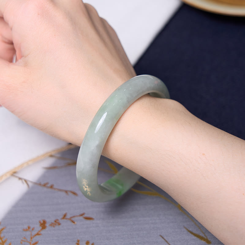 Bring Good Luck Green Jade Bracelet Bangle Bundle