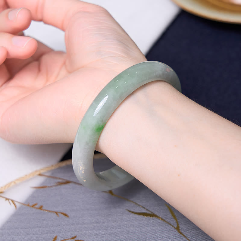 Bring Good Luck Green Jade Bracelet Bangle Bundle