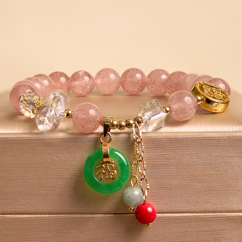 Attracting Love and Protection Pink Bracelet Bangle Bundle