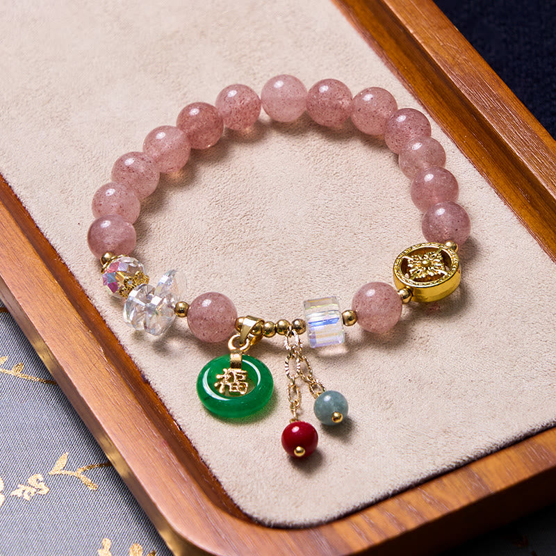 Attracting Love and Protection Pink Bracelet Bangle Bundle