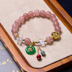 Attracting Love and Protection Pink Bracelet Bangle Bundle
