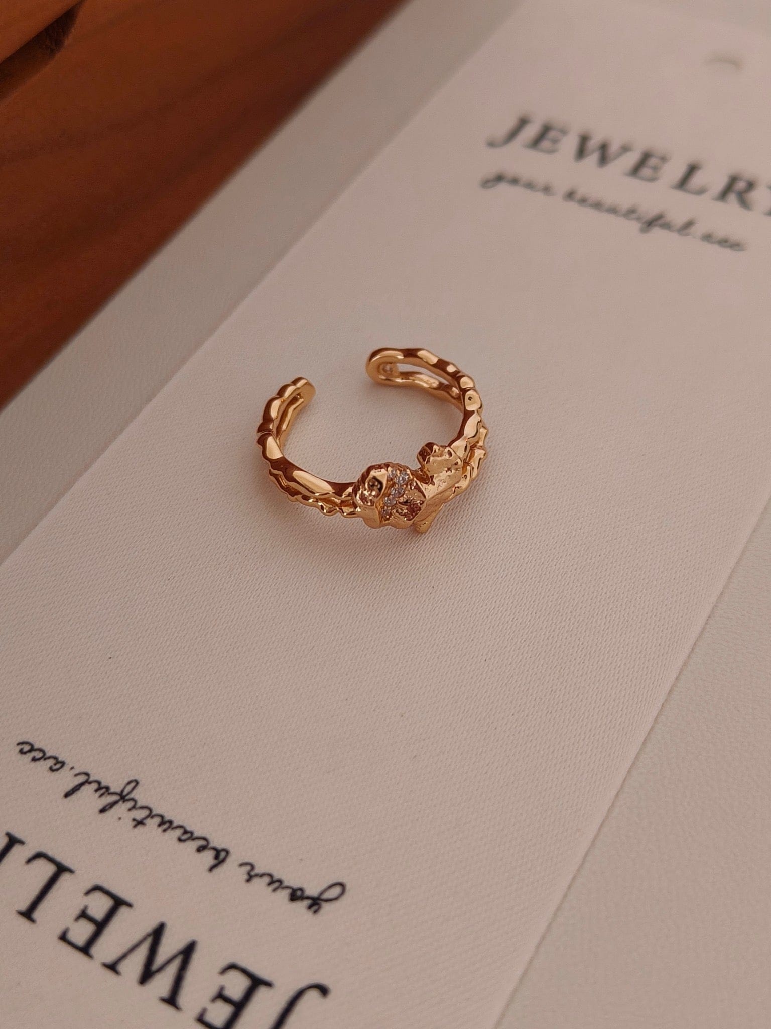 Heart Earrings & Ring Set Nature-Inspired Sparkle Jewelry for Women