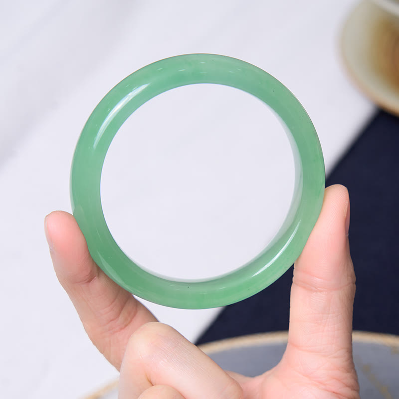 Promote New Beginnings Mint Green Jade Bracelet Bangle Bundle