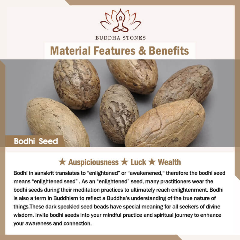 "Hoping for Serenity and Mindfulness" Bodhi Lotus Mala Includes Gift Message Card